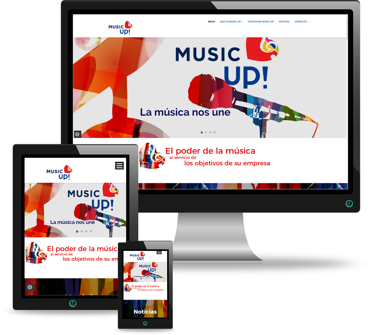 Diseño web Music Up