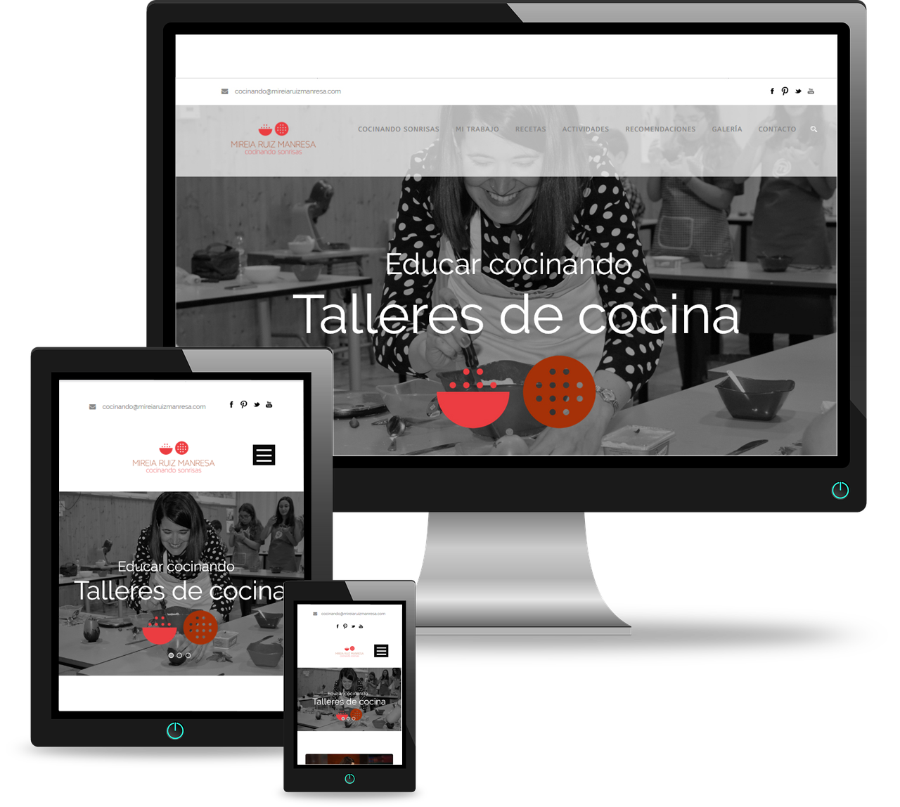 Diseño y desarrollo web. Cocinando sonrisas